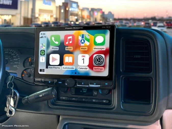 Power Acoustik CPAA-70D10F 10.6" DVD Car Stereo w Apple CarPlay & Android Auto - Image 4 of 4