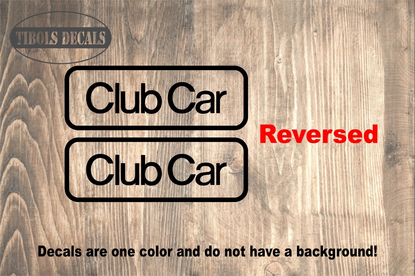 x2 Club Car Golf Cart Decals, Club Car Golf Cart Stickers, P