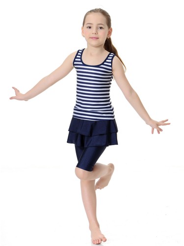 Kids Girls Swimwear Modest Swimsuit Burkini Arab Swim Beachwear Islamic Clothes - Picture 17 of 22