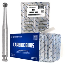 100 RA6 Round Carbide Dental Burs Slow Speed Handpiece Friction Grip Drill Bits