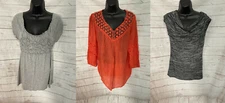 Lot of 3 - Women's Assorted Blouse Top Mixed Colors and Brands