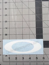 New Oakley Ellipse Vinyl Decal Rub On Die Cut Sticker