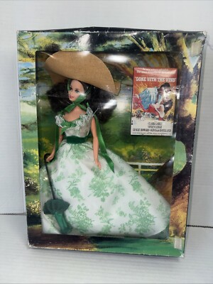 1994 Barbie Scarlett O'Hara Gone With the Wind Green BBQ Dress 12997 Damaged Box