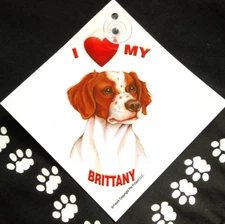 Brittany Spaniel Auto Decal 