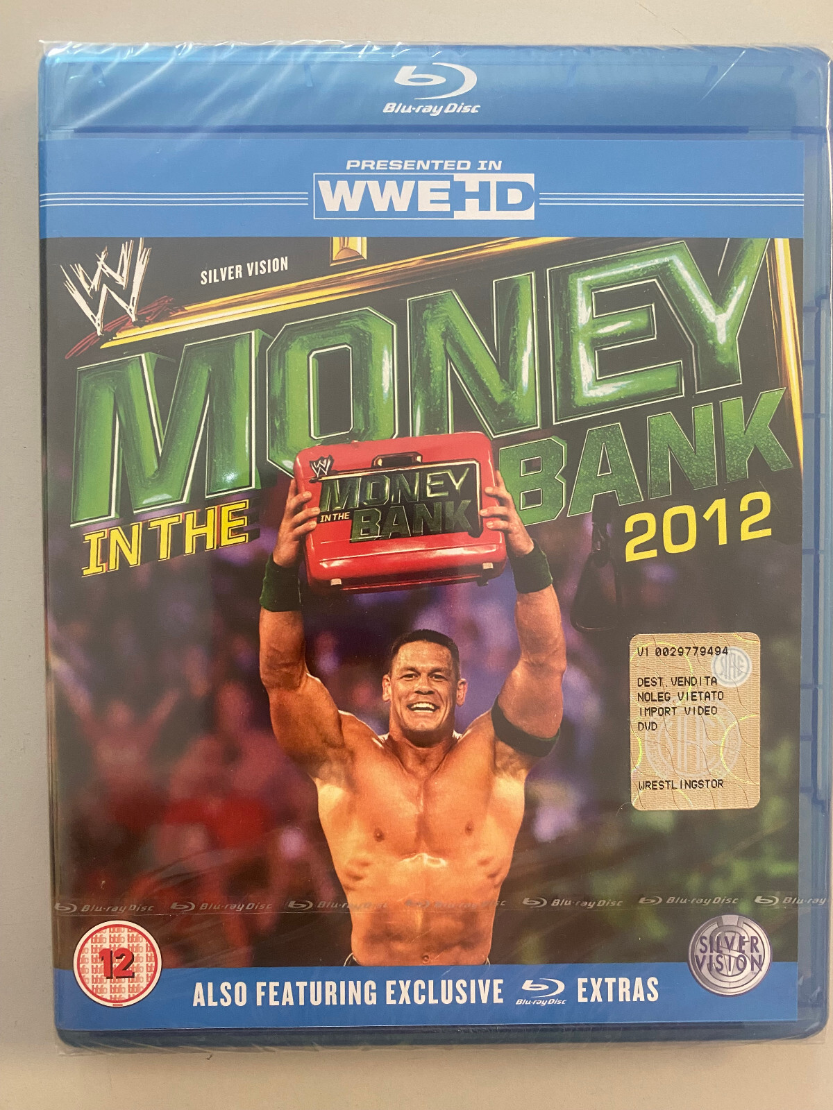 Blu Ray Disc WWE MONEY IN THE BANK 2012 Silver Vision Original Release SEALED