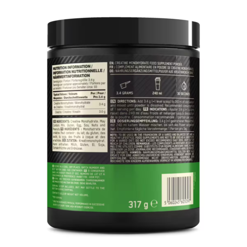 Optimum Nutrition Creatina Monoidrato 317g Polvere, ON Creatina 93 Porzioni - Foto 3 di 5