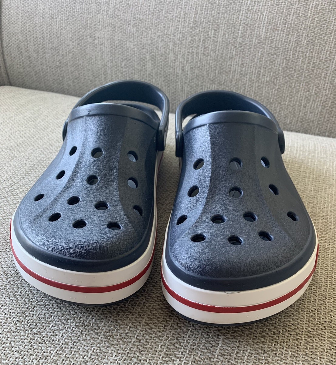 CROCS Iconic Comfort Shoe Blue Red White M10 W12 | eBay