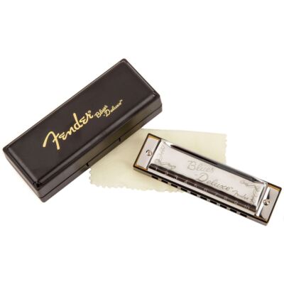 Fender Blues Deluxe 10-Hole Diatonic Harmonica with Case, Key of E