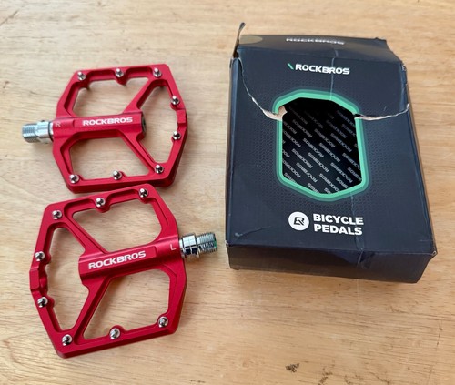 ROCKBROS Mountain Bike Pedals MTB Pedals K203-RD OPEN BOX!