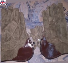 Neuf Fauconnerie Gant Split Cuir Double Couche 30.5cm Long Taille Standard Verte