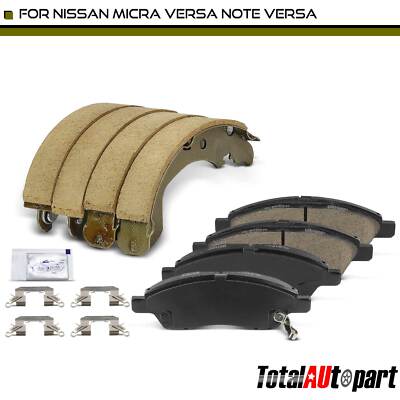 8x New Ceramic Brake Pads & Brake Shoes for Nissan Micra Versa Note Front & Rear