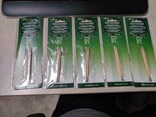 LOT OF 5 Clover Bamboo Interchangeable Circular Knitting Needles-No.6 -4.0mm