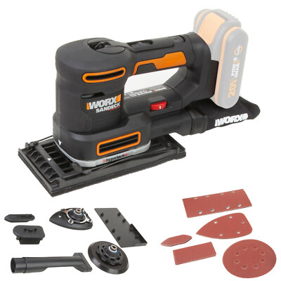 WORX WX820.9 Multischleifer 20V Schwing-, Detail-, Exzenter-, Schwingschleifer