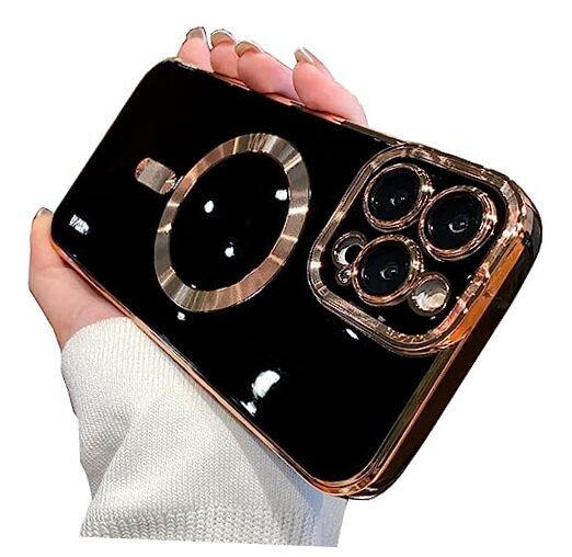 Case for iPhone 13 Pro Max Case Compatible with MagSafe Camera Protector Black