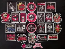 Social Distortion Vinyl Stickers Band Logo Hardcore Punk Rock Music Skeleton D