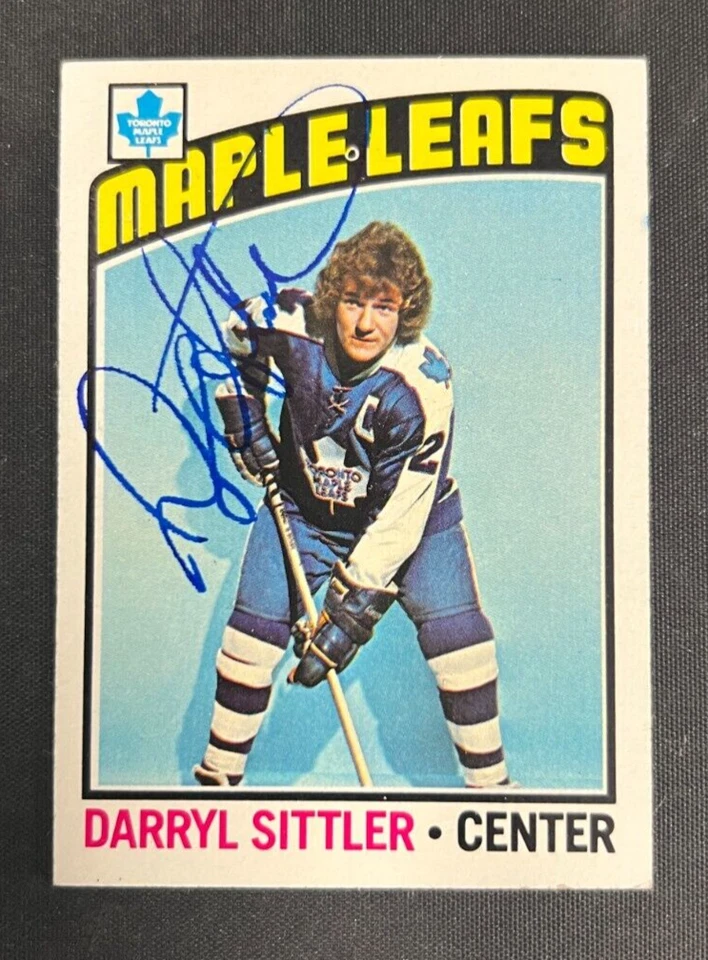 Darryl Sittler Signed 1976 Topps Card #207 JSA AUTO NHL Toronto Maple Leafs HOF! - Image 3 of 4