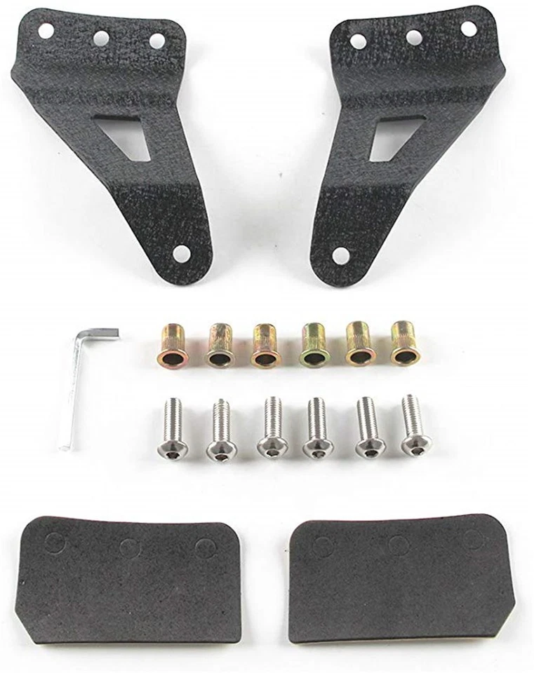 2PCS Light Bar Mounting Brackets Holder  Black For 52" Curved Light Bar USA Ship - Image 4 of 4