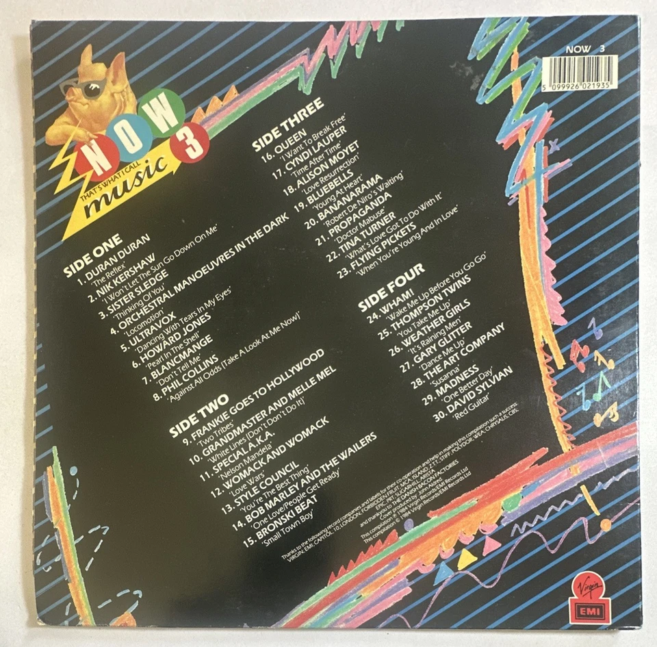 Now That's What I Call  Music 3 - 1984 Double Vinyl Album LP EMI 1984 EX / VG+ - Image 3 of 4