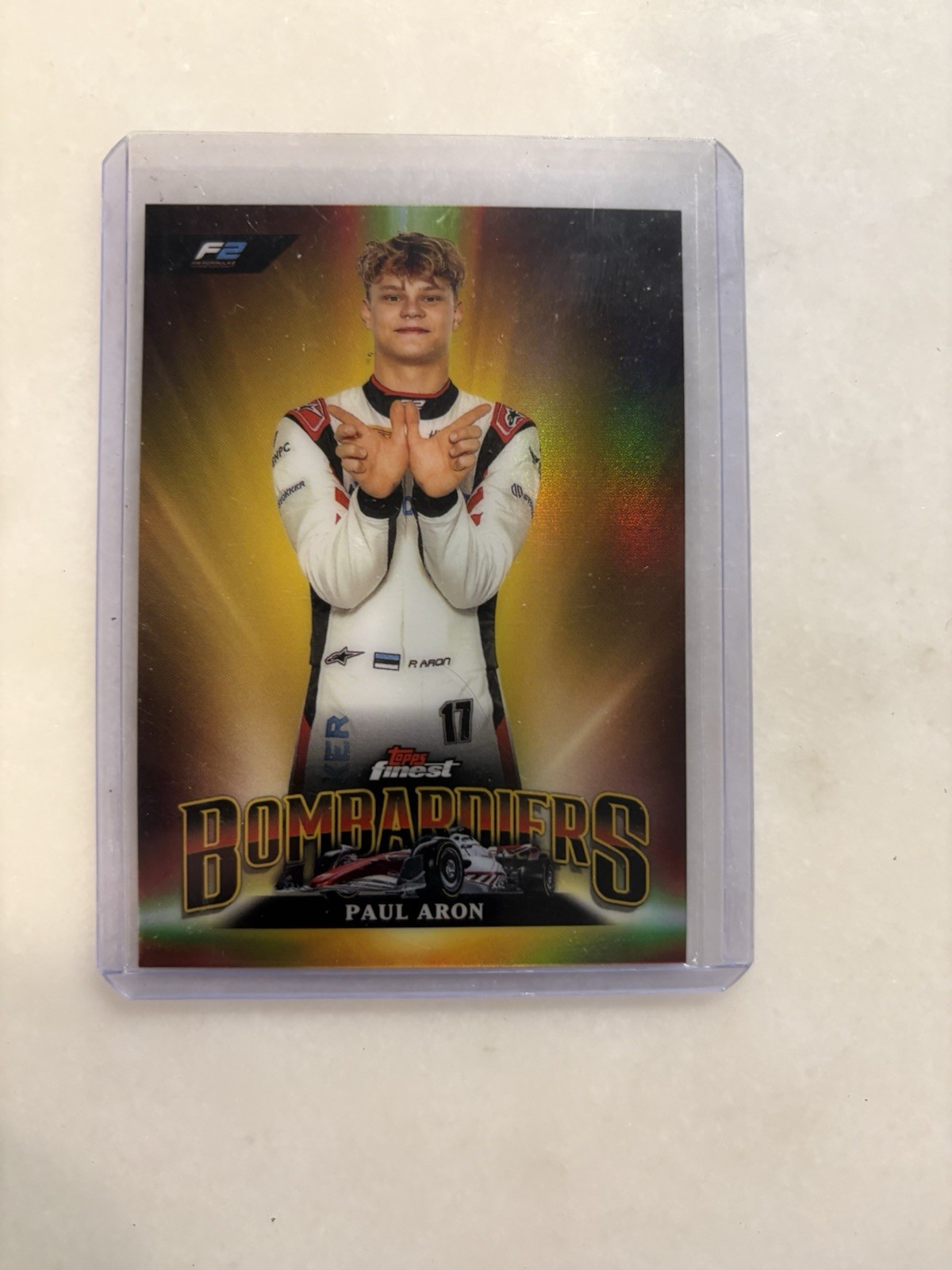 2024 Topps Finest Formula 1 F1 Paul Aron Bombardiers Case hit SSP