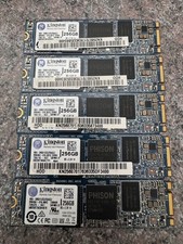 Lot Of 5 Kingston PC SNS8152S3 SATA 256GB M.2 SSD Solid State Drives - Wiped!