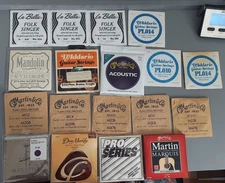 Mixed Lot Of 18 Acoustic,Electric, Mandolin Guitar Strings  New