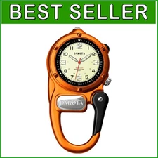 Multi-Functional Tactical Watch with Clip and Flashlight for Camping & Fishing