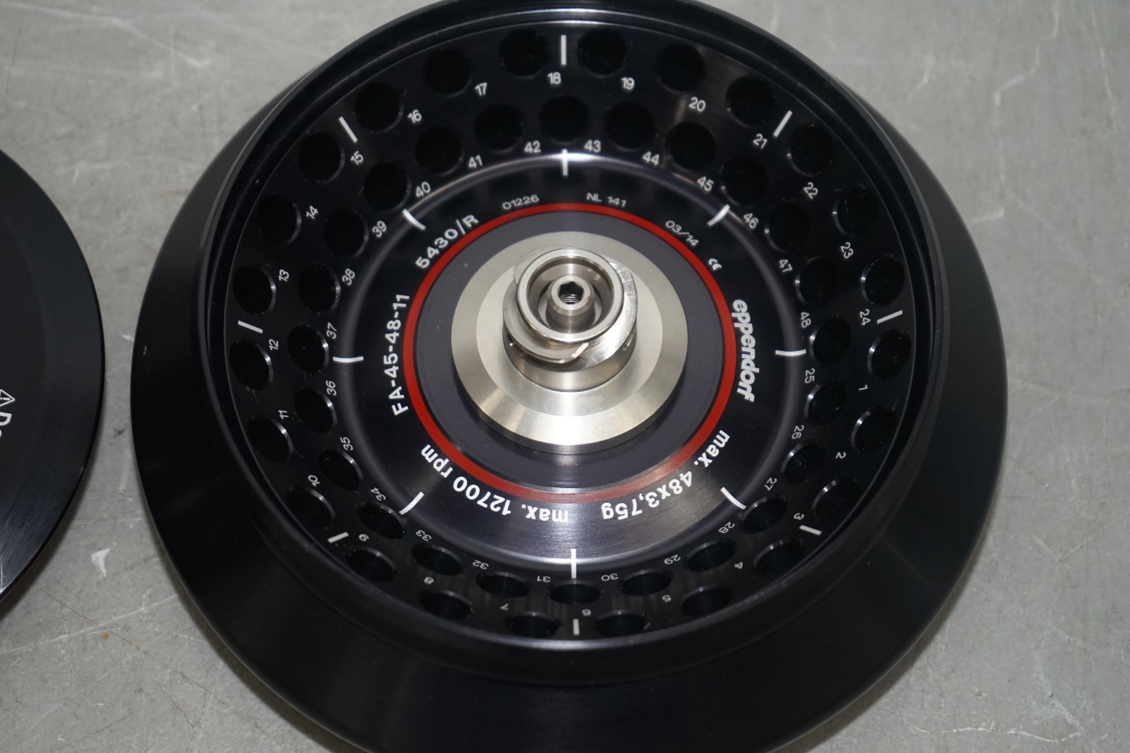 ^ Eppendorf FA-45-24-11 Fixed Angle Rotor W/ Lid #X5684