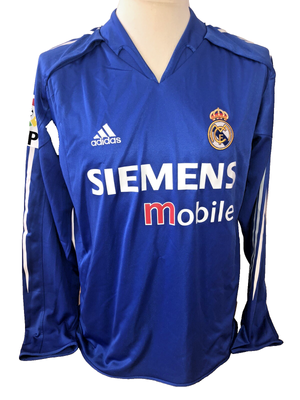 Roberto Carlos Real Madrid Match Worn shirt Liga 04/05 Brasil