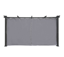Tenda gazebo parete laterale pergola tenda laterale antracite Luxor 2 pezzi 4 m