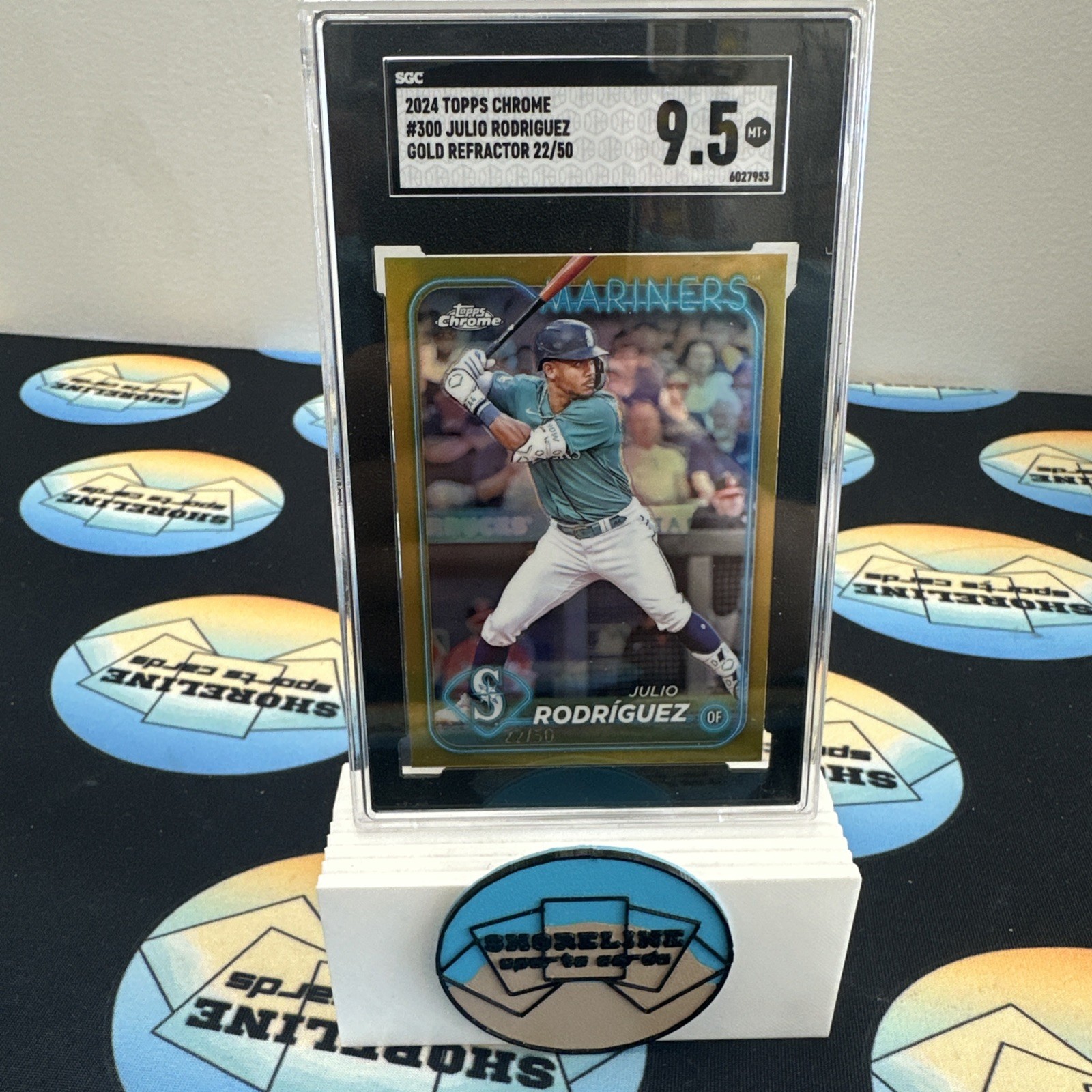 2024 Topps Chrome Julio Rodriguez 300 Gold ref. /50