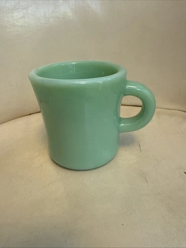 Vintage Jadeite Fire King Oven Ware Mug Extra Heavy C Handle