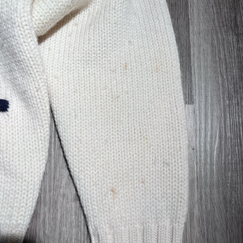 Polo Ralph Lauren 90s Cardigan Size L 100% Wool Beautiful Piece - Image 3 of 4