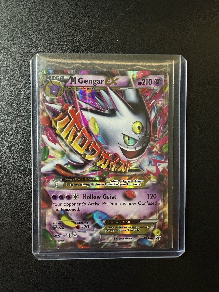 Pokmon Mega M Gengar EX Black Star Promo Shiny Holo Card XY166 | eBay