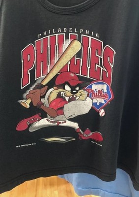 1996 Philadelphia Phillies Warner Bros black Short sleeve Remake T shirt HN1375