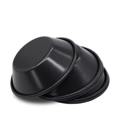 6PCS Egg Tart Molds 3-Inch Pastel de Nata Tins, Carbon Steel Pie Tins, Mini T...