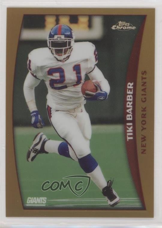 1998 Topps Chrome Refractor Tiki Barber #45 xx1
