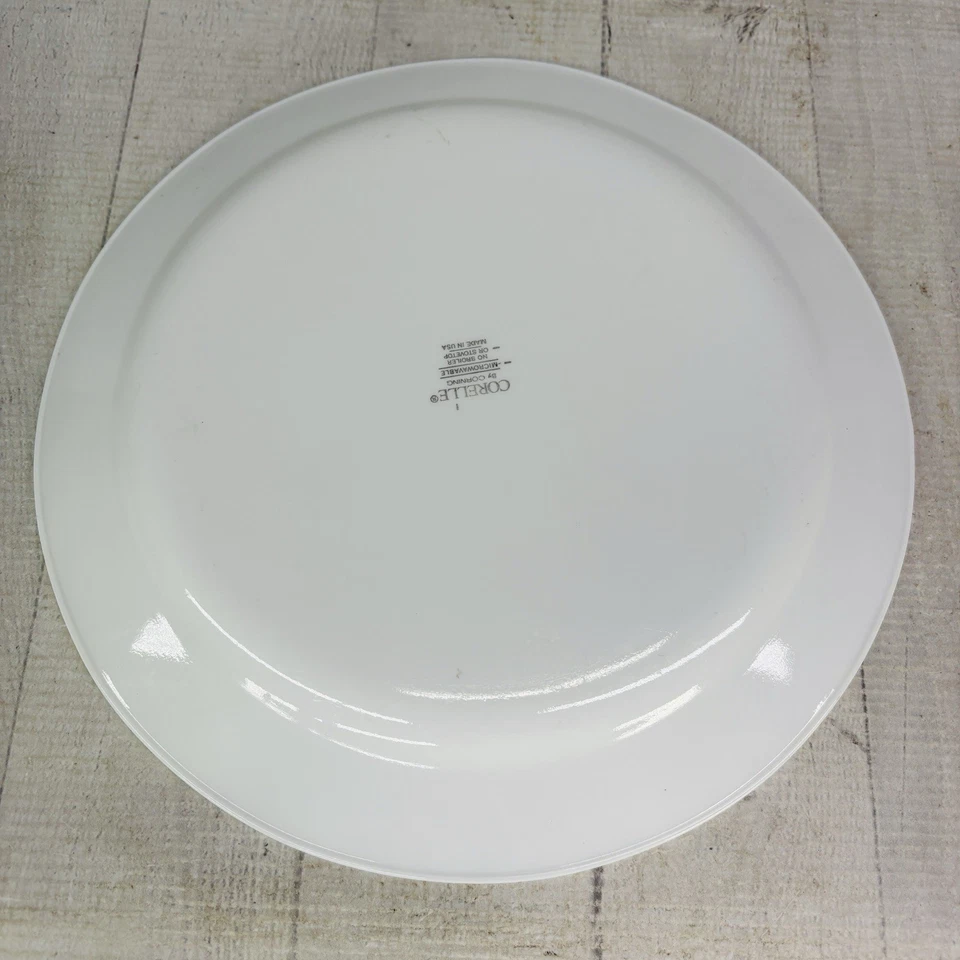 Corelle By Corning SUNSATIONS Blue Plaid Yellow Sunflowers Dinner Plates Set 4 - Image 3 of 4