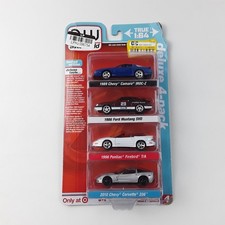 Auto World Deluxe Series Toy Cars Pontiac Ford Chevrolet Age 6 Pack of 4