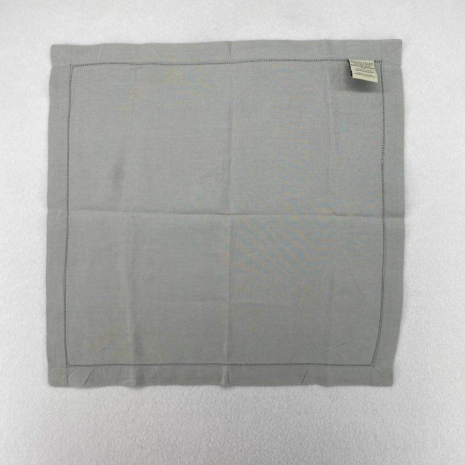 POTTERY BARN Set of 4 Napkins Belgian Flax Linen Dinner Gray 20 x 20 in - Image 3 of 4