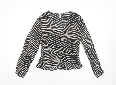 Basic-Bluse Damen UK-Größe 8 H&M Mehrfarbig