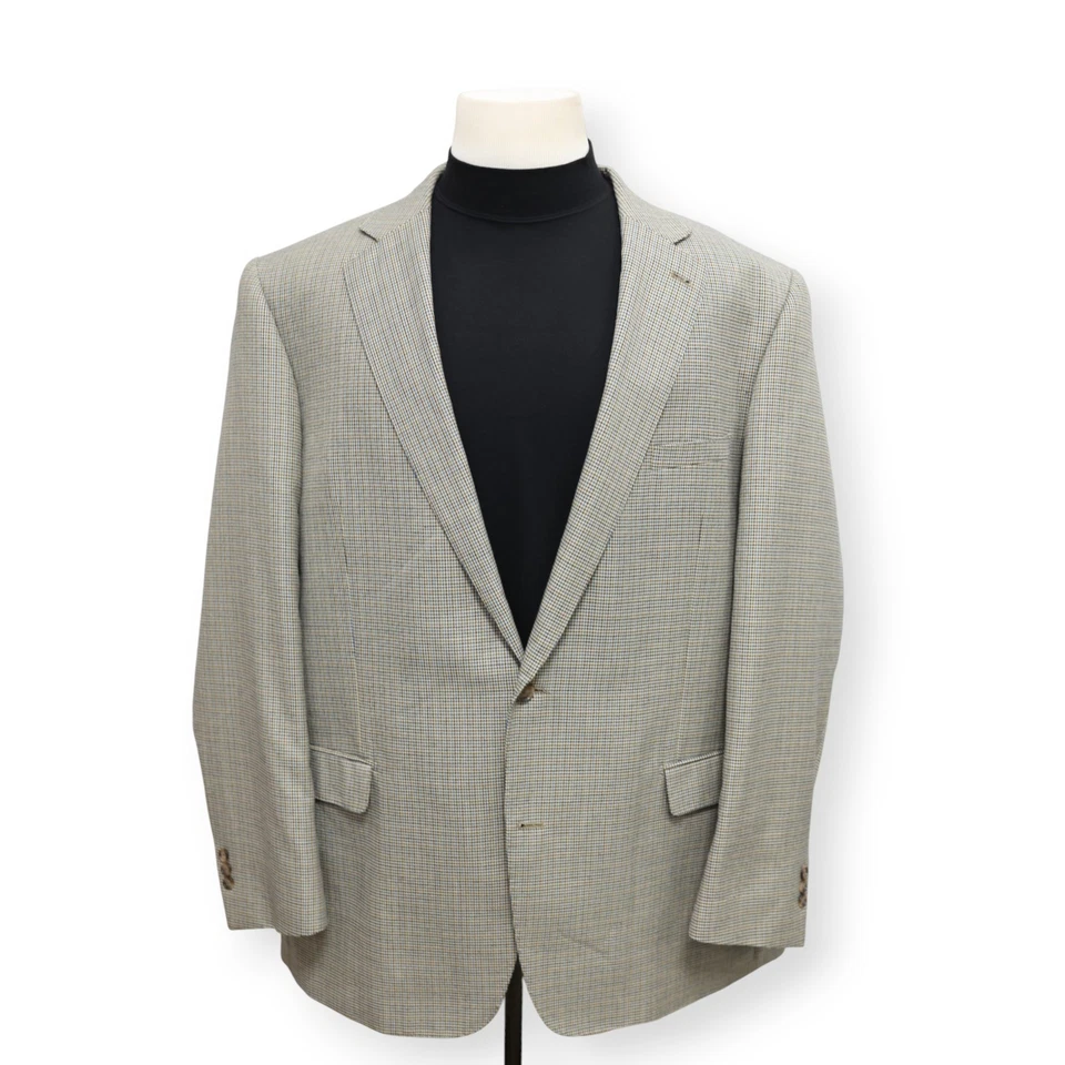 OAK HILL Hombre Multicolor PATA DE GALLO Abrigo Deportivo Traje Chaqueta Blazer 50 52 L Foto 2 de 4