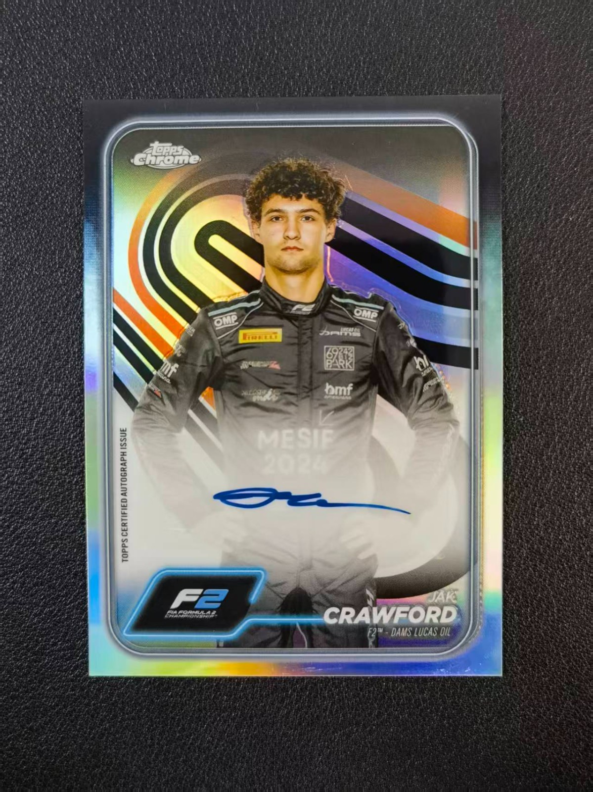 2024 Topps Chrome F1 Jak Crawford AUTO Portrait #CAC-CRA BWS 1