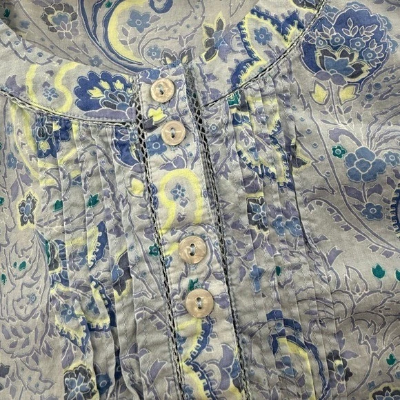 Винтажный Victoria's Secret страны хлопок верхний цветочный пейсли cottagecore большой - Изображение 2 из 4