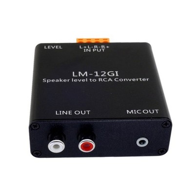 High Level Speaker Signal to Low Level Audios Adapters for Sound Card Studio