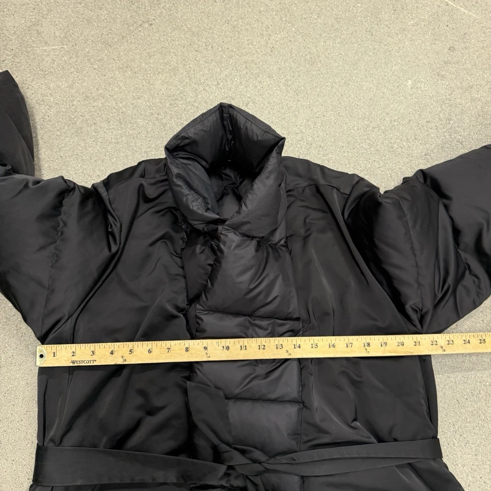 HOLDEN Puffer Down Cinturón Capucha Negro Pequeño/Mediano Foto 3 de 4