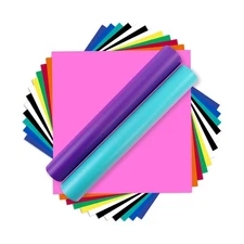 Matte Permanent Vinyl for Cutting Machine - 14 Pack 12" X 12" Permanent Adhes...