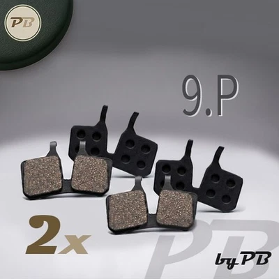 PB 2x Bremsbelag Ersatz für Magura 9P / 9.P schwarz 4-Kolben MT5 / 7 / Trail