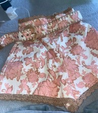 Zimmermann Women's Pink Linen Floral Shorts