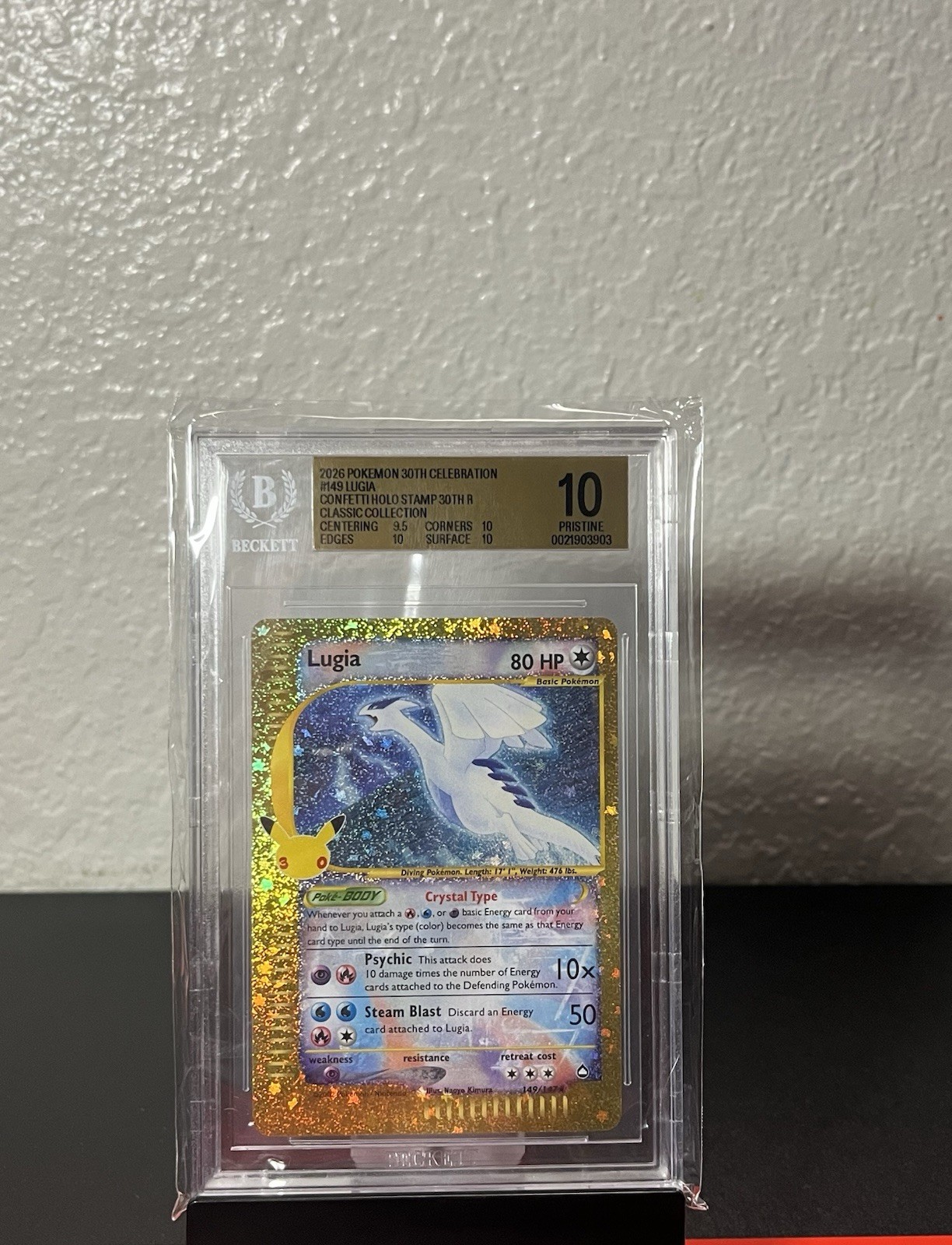 Lugia 149/147 Holo - Celebrations Classic Collection 30th Anniversary BGS 10