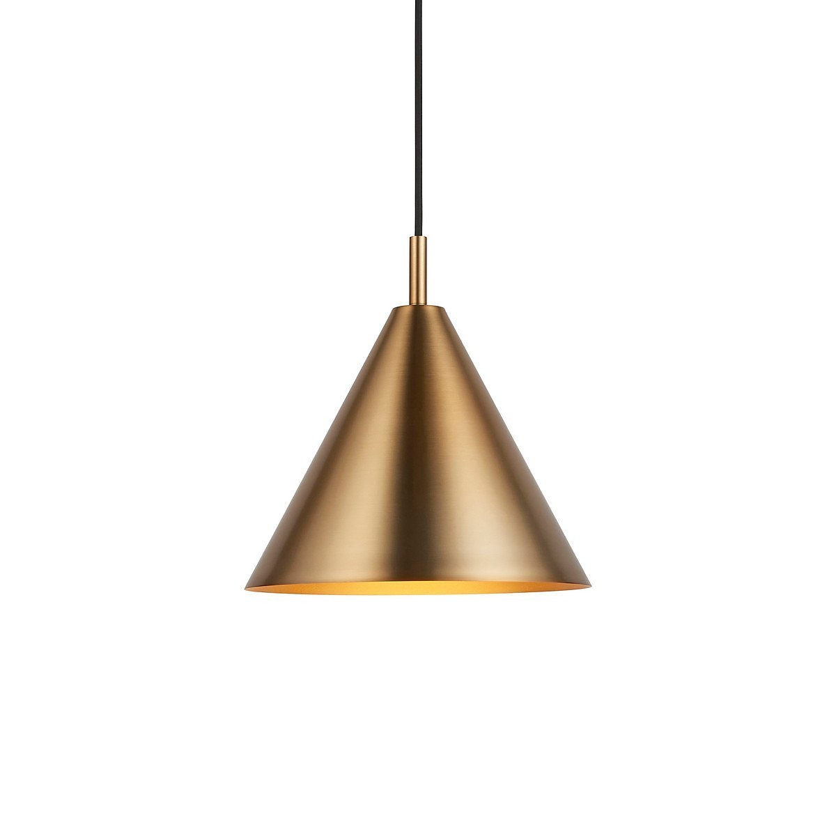 Luminosa Cape Dome Pendant Ceiling Light Warm Antique Brass Plate 1x E27 RRP £77
